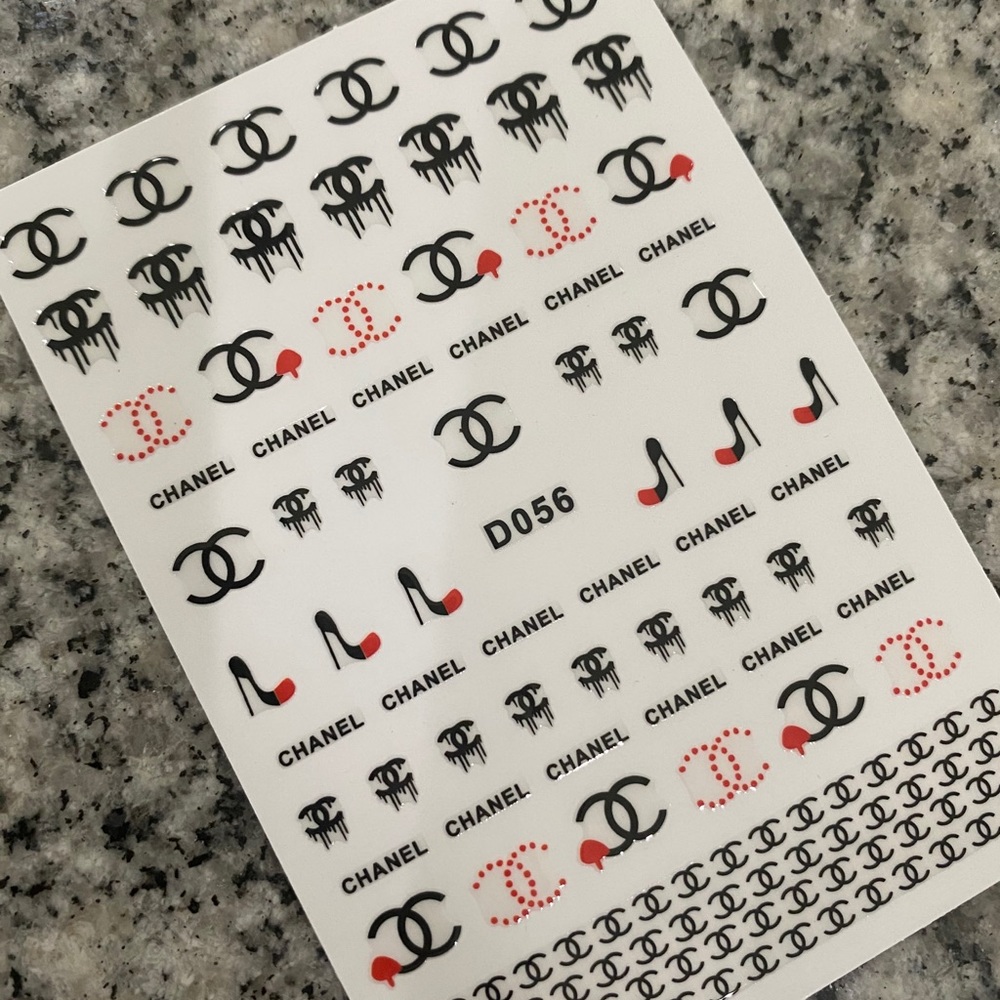 CHANEL nail decals